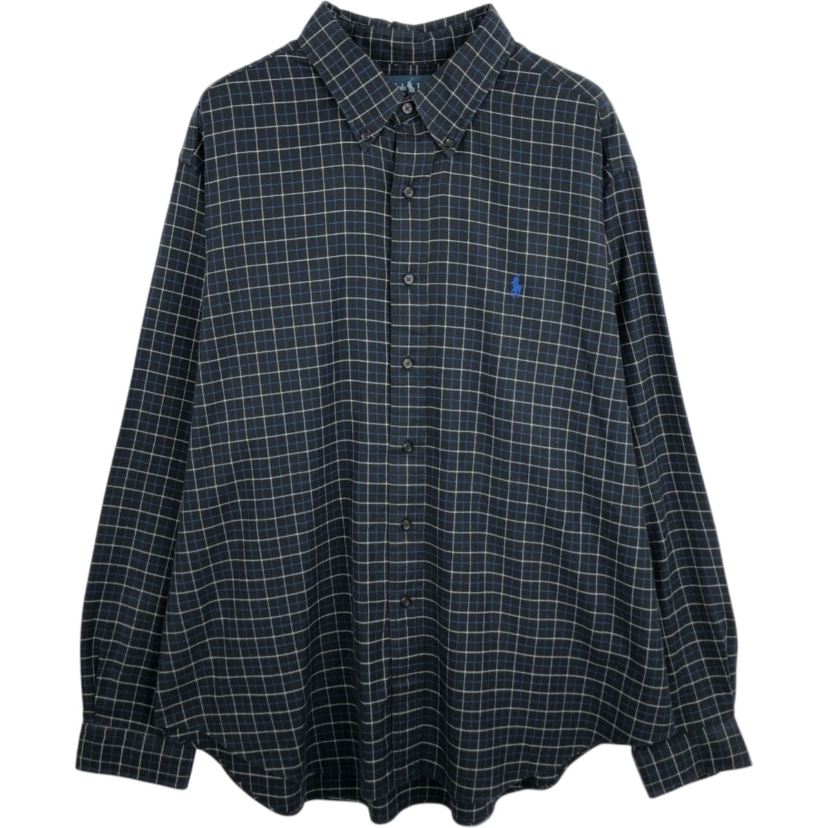 古着 ラルフローレン Ralph Lauren CLASSIC FIT 長袖 ボタンダウンチェックシャツ メンズXXL相当/eaa678051