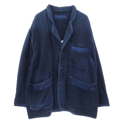 PORTER CLASSIC ポータークラシック テーラードジャケット NEW SASHIKO TAILORED JACKET ニュー サシコ 3B テーラード ジャケット ブルー系 3【美品】【中古】