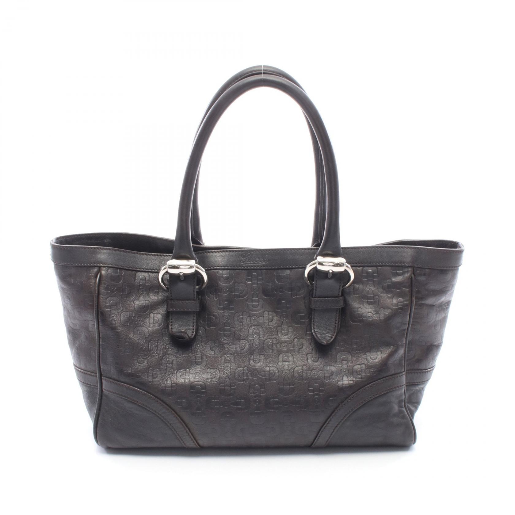 グッチ GUCCI ホースビット トートバッグ バッグ レザー レディース ブラウン系 289716 【中古】