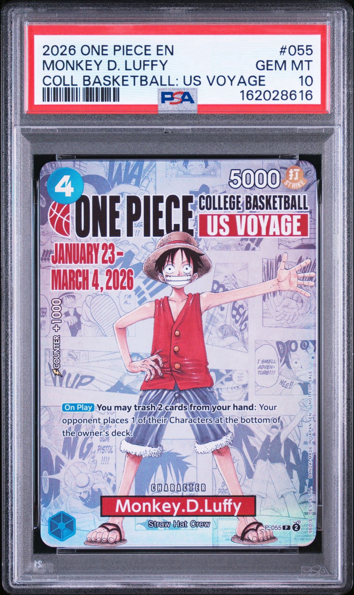 PSA10】モンキー・D・ルフィ L [OP05-060]【英語版】（PSA限定コラボ