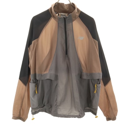 NEW BALANCE ニューバランス ウインドブレーカー L/XL グレー ジャケット