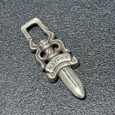 Chrome Hearts #5 Dagger Charm Zip 1 "Silver"