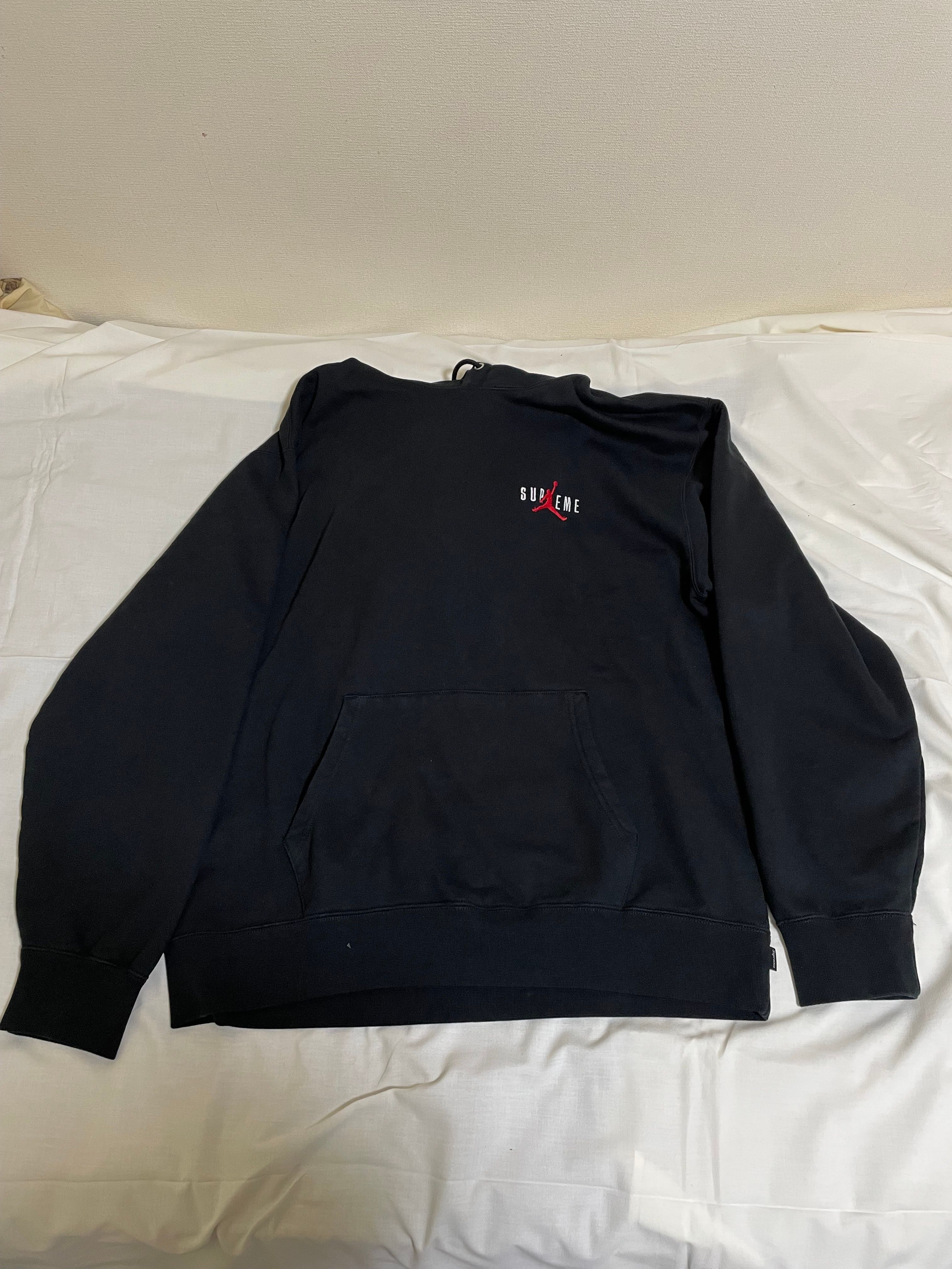 Supreme x Jordan Hooded Sweatshirt "Black"