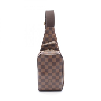 ルイ・ヴィトン LOUIS VUITTON ジェロニモス ウエストバッグ ボディバッグ バッグ PVCコーティングキャンバス ダミエ エベヌ メンズ レディース ブラウン系 N51994 【中古】
