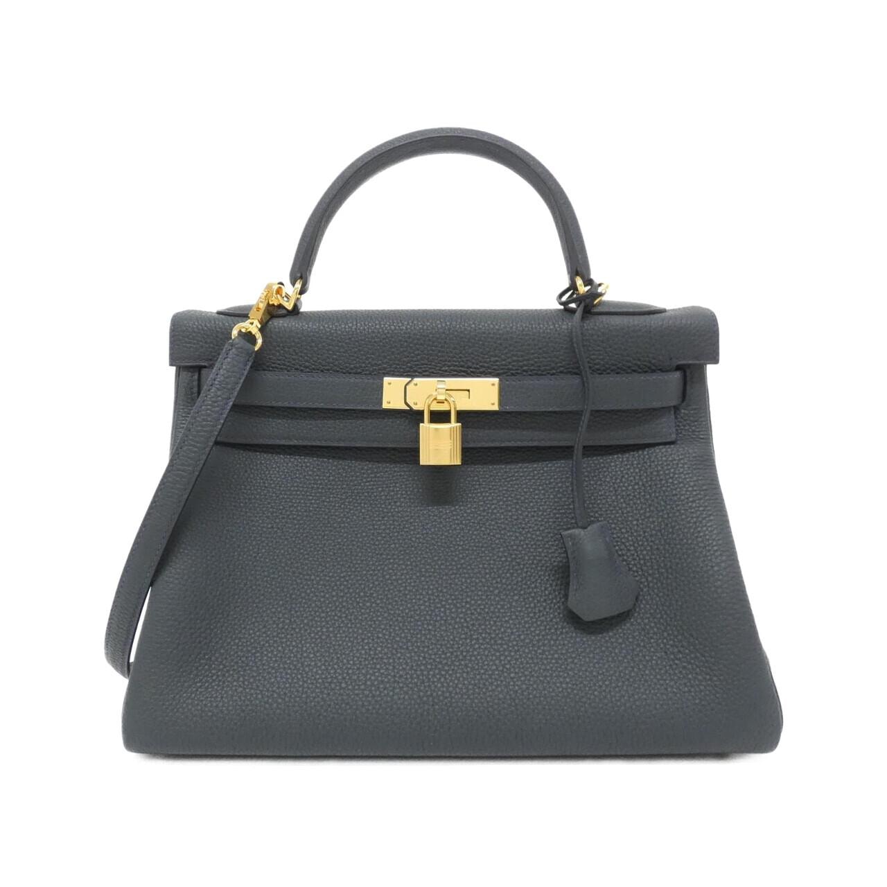 エルメス HERMES サックコロラドPM ショルダーバッグ バッグ レザー キャンバス トワルオフィシエ / リエージュ トワルオフィシエ ブルーインディゴ □I刻印（2005年製造） レディース ネイビー系 044790CK 【中古】 HERMES - エルメス HERMES サックコロラドPM ショルダーバッグ バッグ