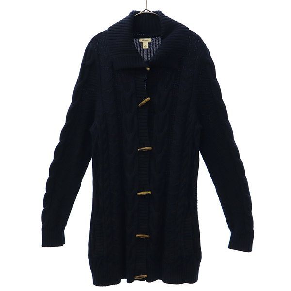 L.L.Bean 長袖 ロング コットン ニットカーディガン