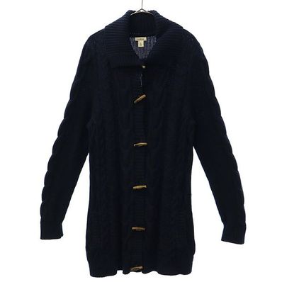 L.L.Bean 長袖 ロング コットン ニットカーディガン