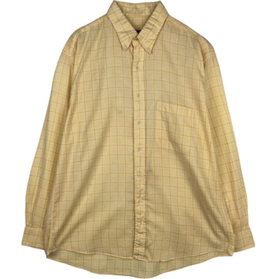 古着 バーバリー Burberry's LONDON 長袖 ボタンダウンチェックシャツ USA製 メンズL相当/eaa633116
