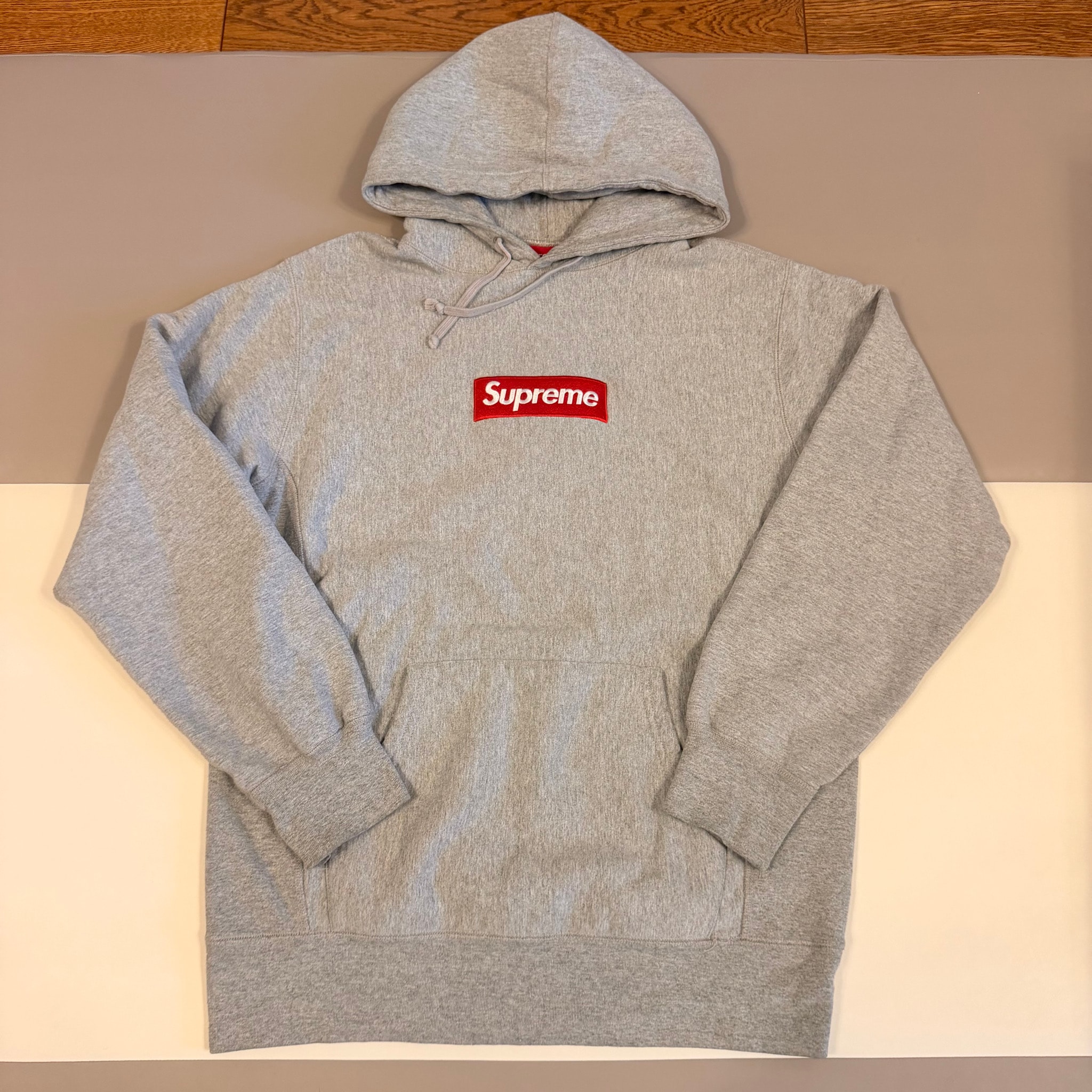 Supreme Box Logo Hooded Sweatshirt "Heather Grey" (12FW)