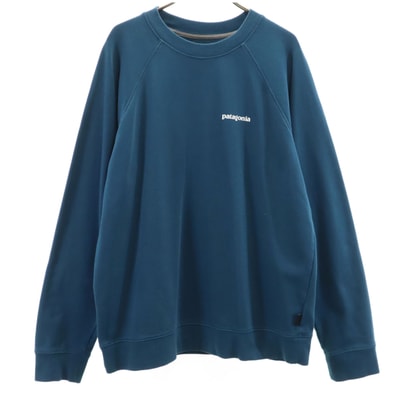 patagonia パタゴニア バックロゴ 長袖 スウェット トレーナー M 青紺 39603FA20 アウトドア