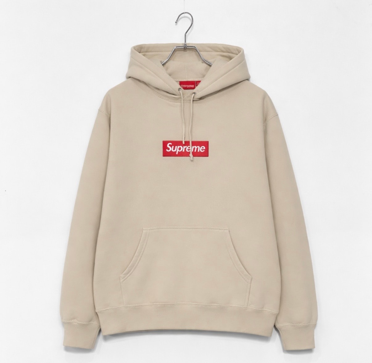 Supreme Box Logo Hooded Sweatshirt "Stone" (24FW)