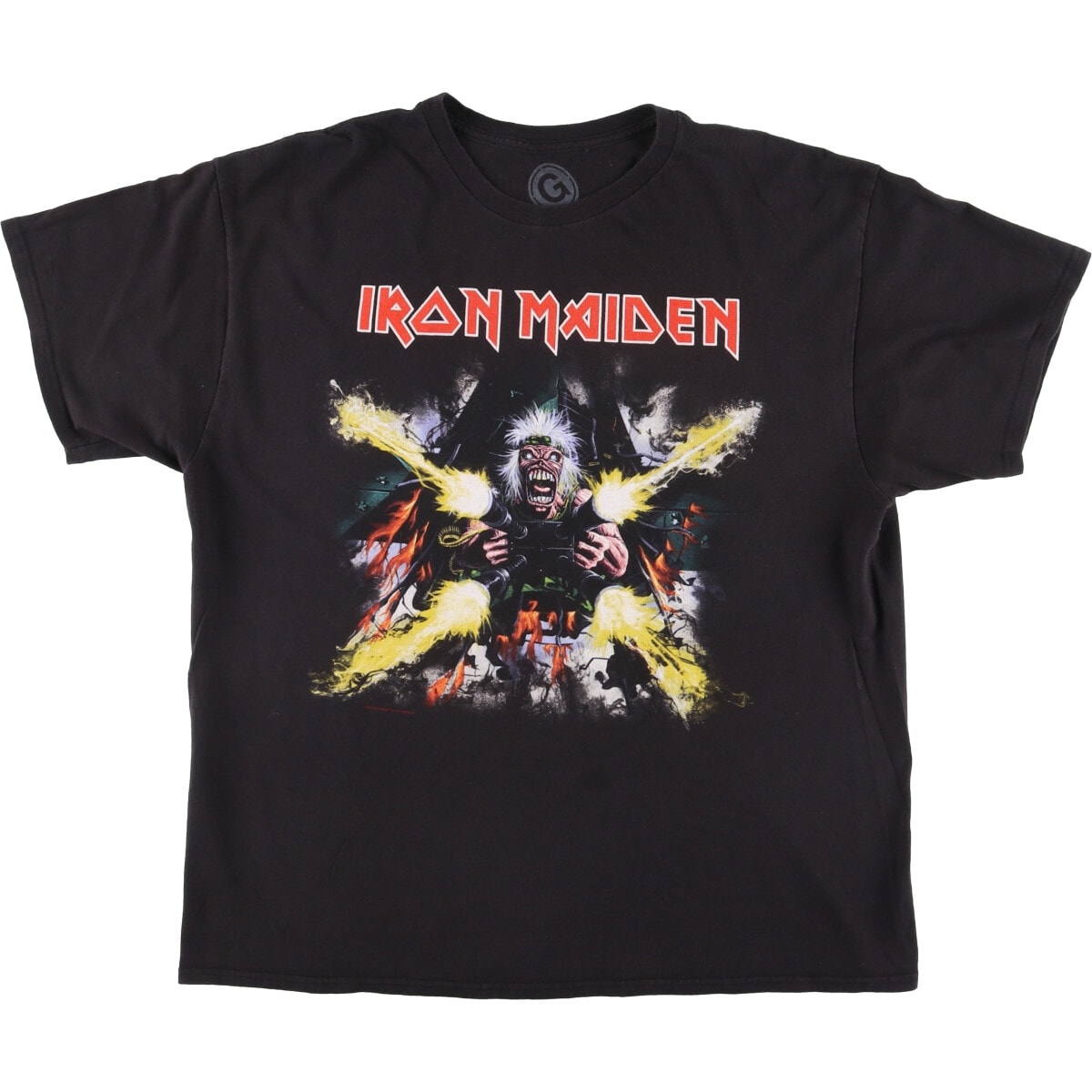 古着 フルーツオブザルーム FRUIT OF THE LOOM IRON MAIDEN アイアンメイデン バンドTシャツ バンT メンズXL相当/eaa555552