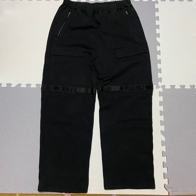 Supreme x Marithe + Francois Girbaud Shuttle Tape Cargo Sweatpant "Black"