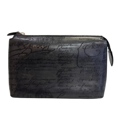 ベルルッティ Berluti セカンドバッグ カリグラフィ テルシオ ポーチ ポーチ クラッチバッグ ブラック
