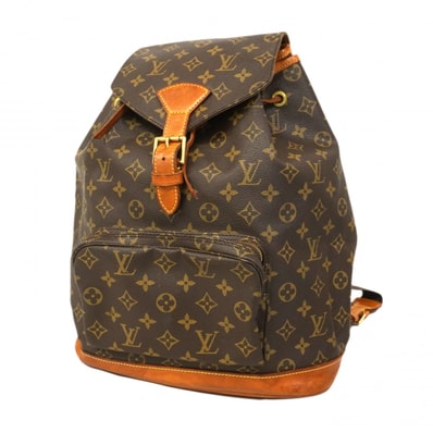 ★最終価格【6db1048】ルイヴィトン リュック・デイパック モノグラム モンスリGM M51135 ブラウン【中古】レディース