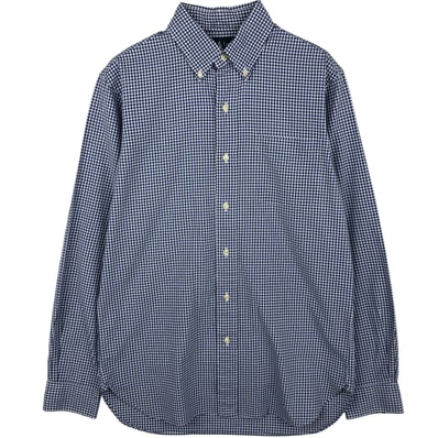 古着 ラルフローレン Ralph Lauren ギンガムチェック 長袖 ボタンダウンチェックシャツ メンズS相当/eaa614971