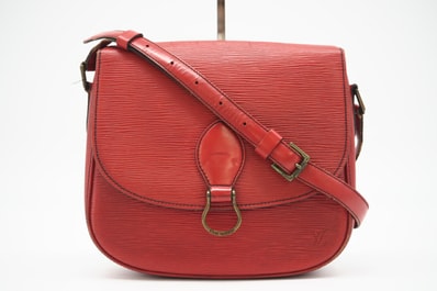 LOUIS VUITTON ルイ・ヴィトン エピ サンクルー M52197 ショルダーバッグ レッド コーティングキャンバス レディース