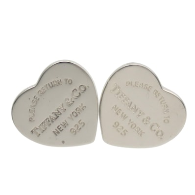 【中古】 ティファニー ピアス リターントゥ シルバー925 約2.1g シルバー ハートタグ アクセサリー レディース 女性 TIFFANY&Co.