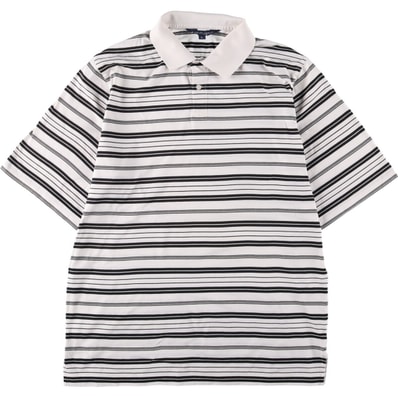 古着 ラルフローレン Ralph Lauren POLO GOLF ポロゴルフ 半袖 ボーダー ポロシャツ メンズL相当/eaa562288