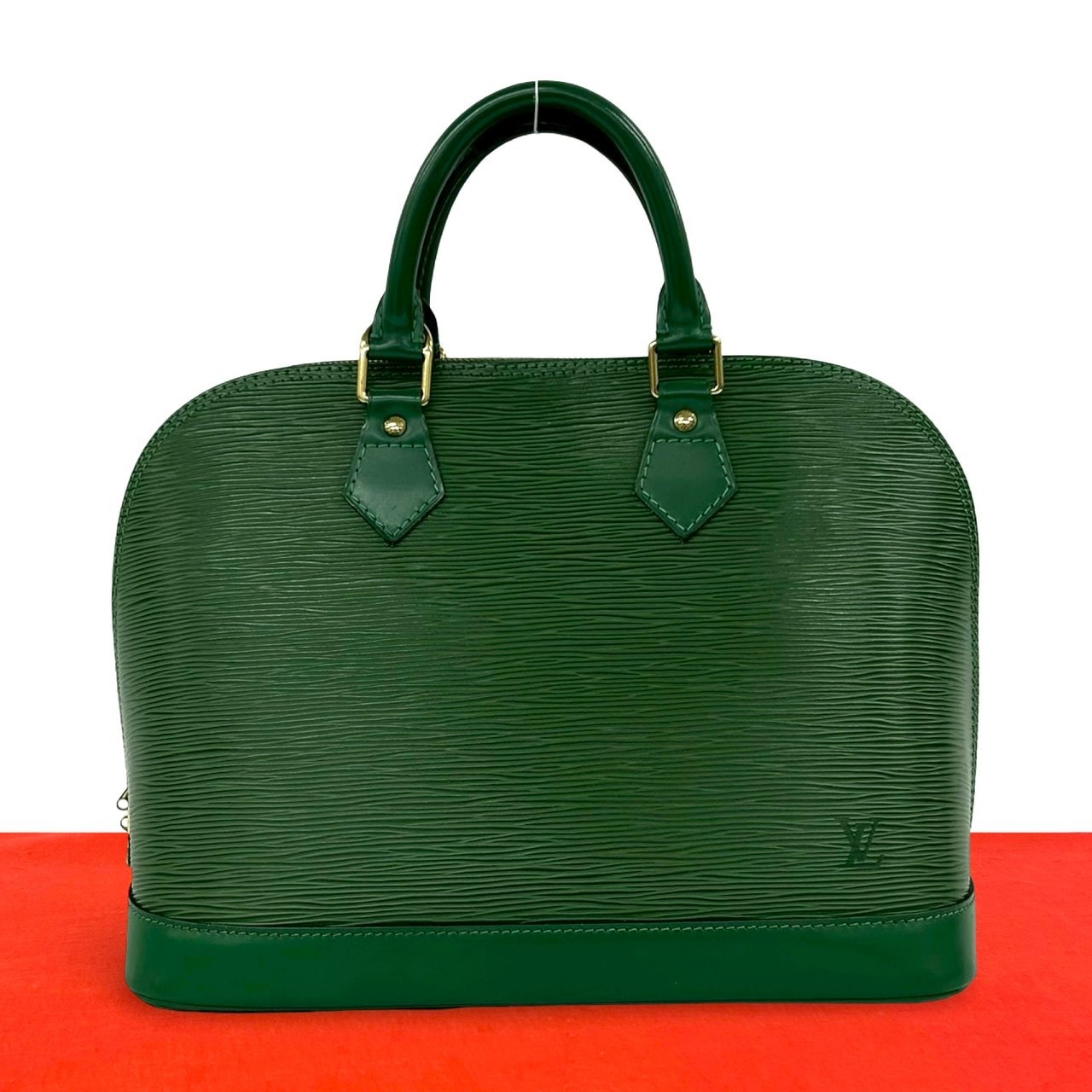 LOUIS VUITTON ルイヴィトン アルマ エピ レザー ハンドバッグ グリーン
 473-6