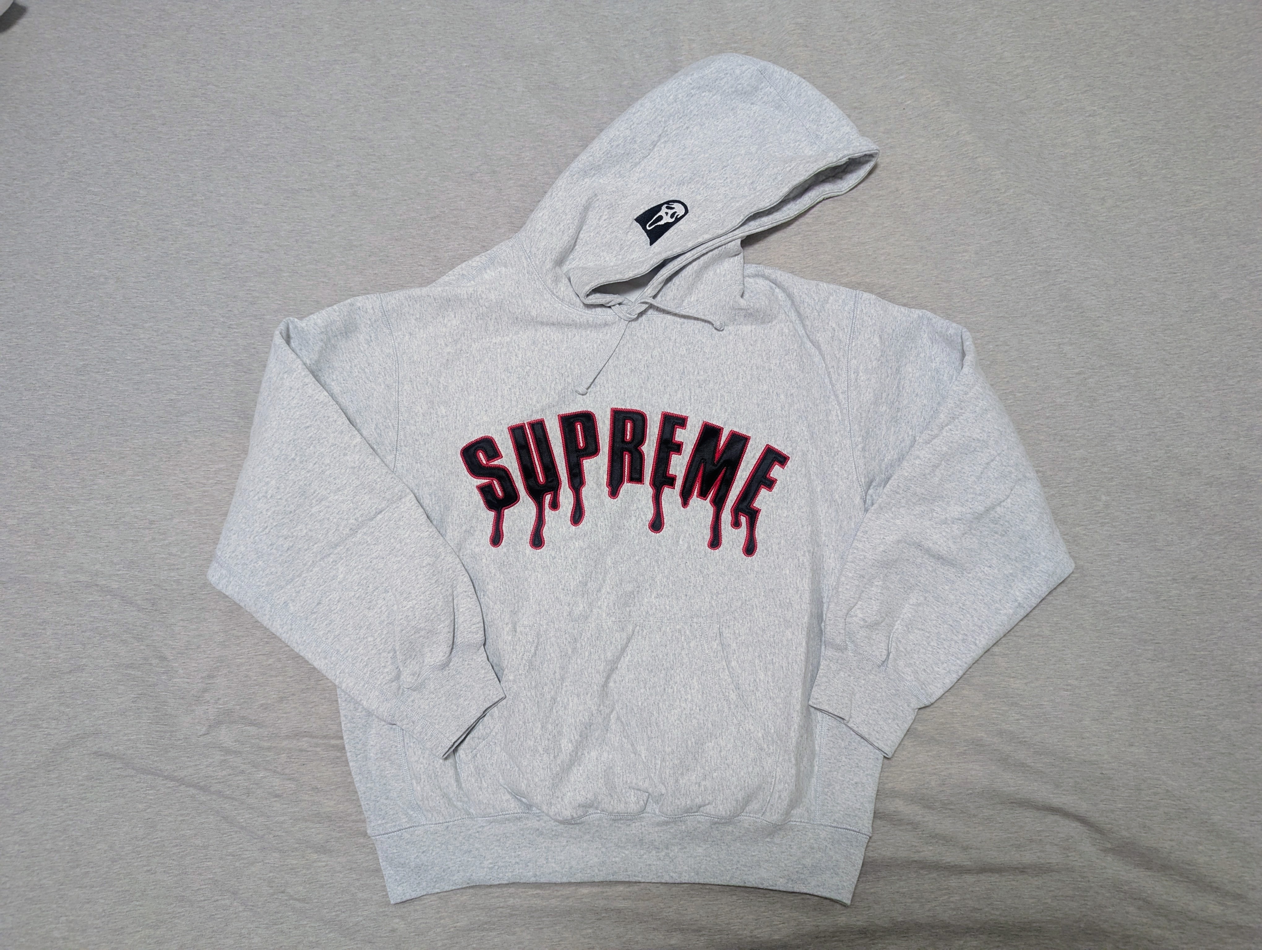 Supreme Ghostface Arc Hooded Sweatshirt "Ash Grey"