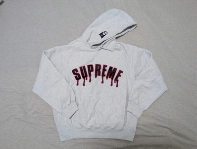 Supreme Ghostface Arc Hooded Sweatshirt "Ash Grey"