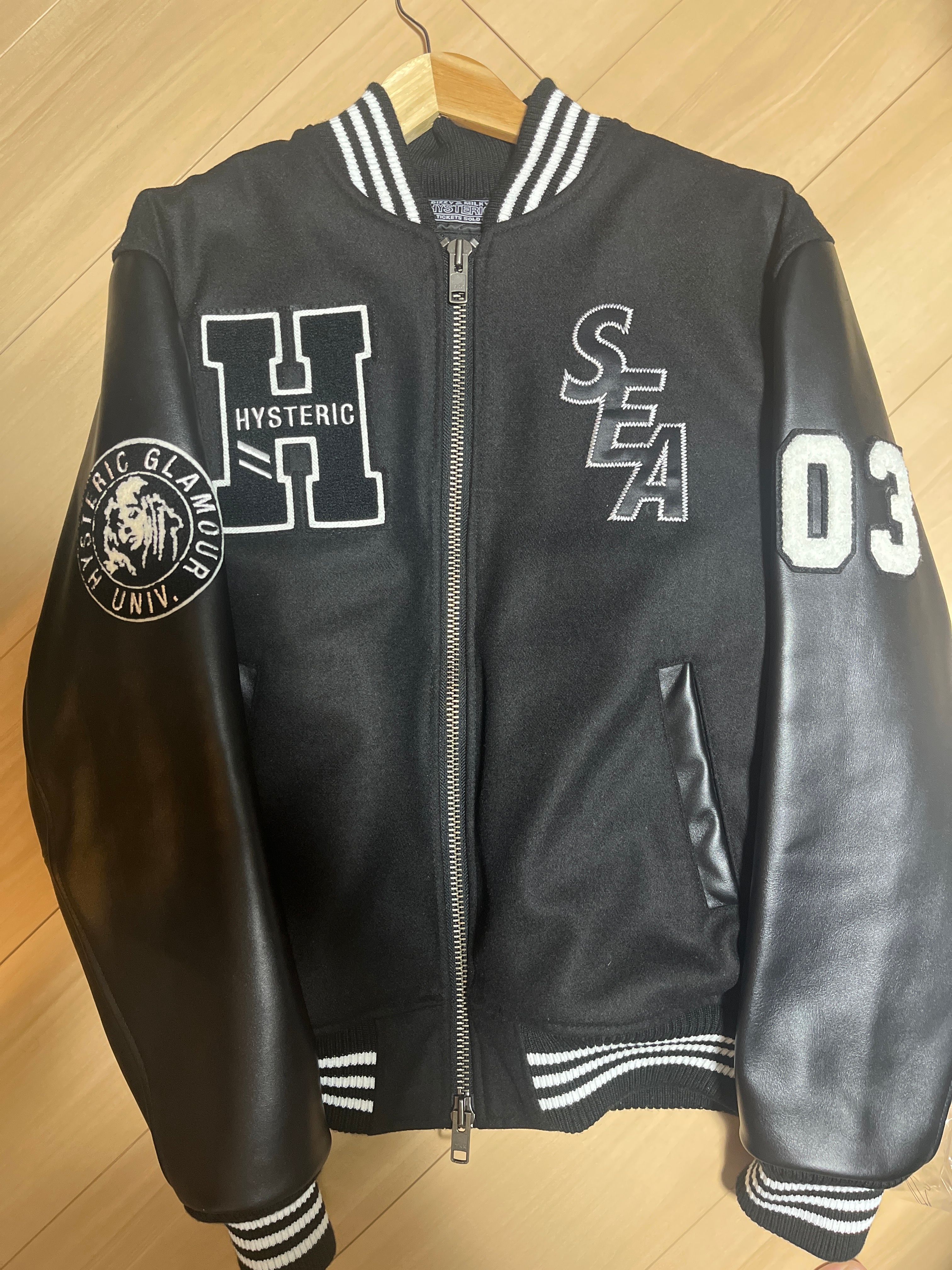 WIND AND SEA x HYSTERIC GLAMOUR Stadium Jumper "Black"