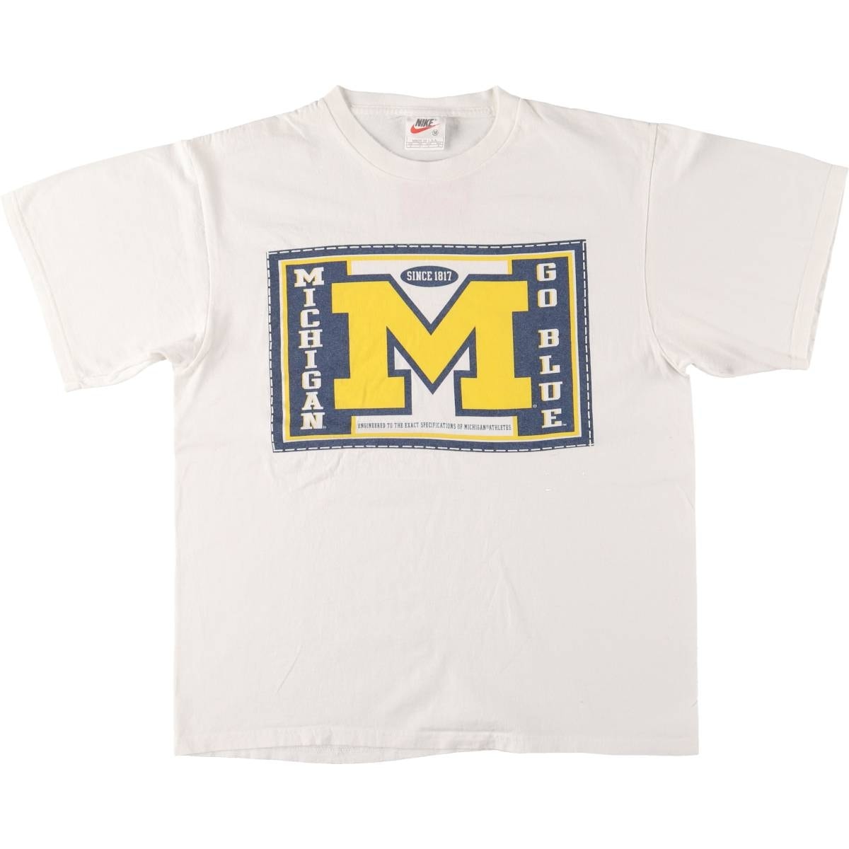 古着 90年代 ナイキ NIKE MICHIGAN ミシガン大学 カレッジTシャツ USA製 メンズM相当 ヴィンテージ/eaa561839