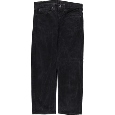 古着 リーバイス Levi's 505 ブラックデニム テーパードデニムパンツ メンズw34相当/eaa580244