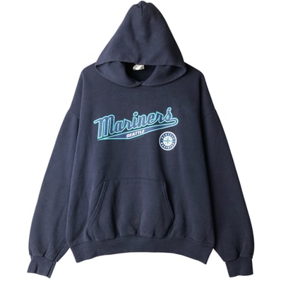古着 リー Lee SPORT MLB SEATTLE MARINERS シアトルマリナーズ スウェットプルオーバーパーカー メンズL相当/eaa598639