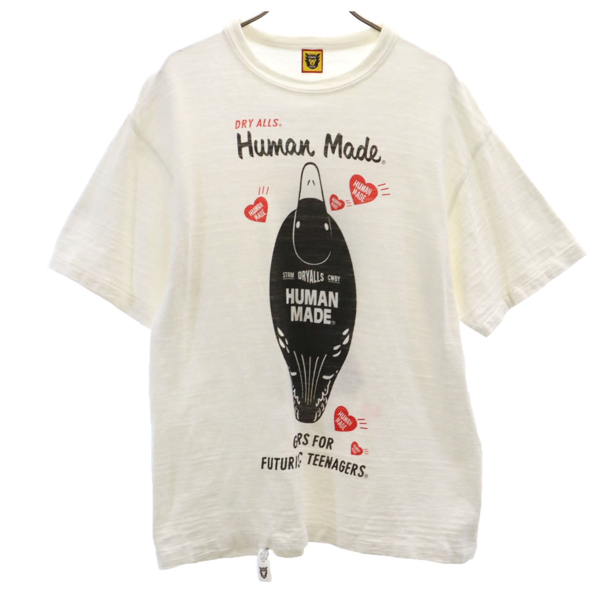 C (やや傷や汚れあり)】HUMAN MADE ヒューマンメイド 日本製 半袖 T