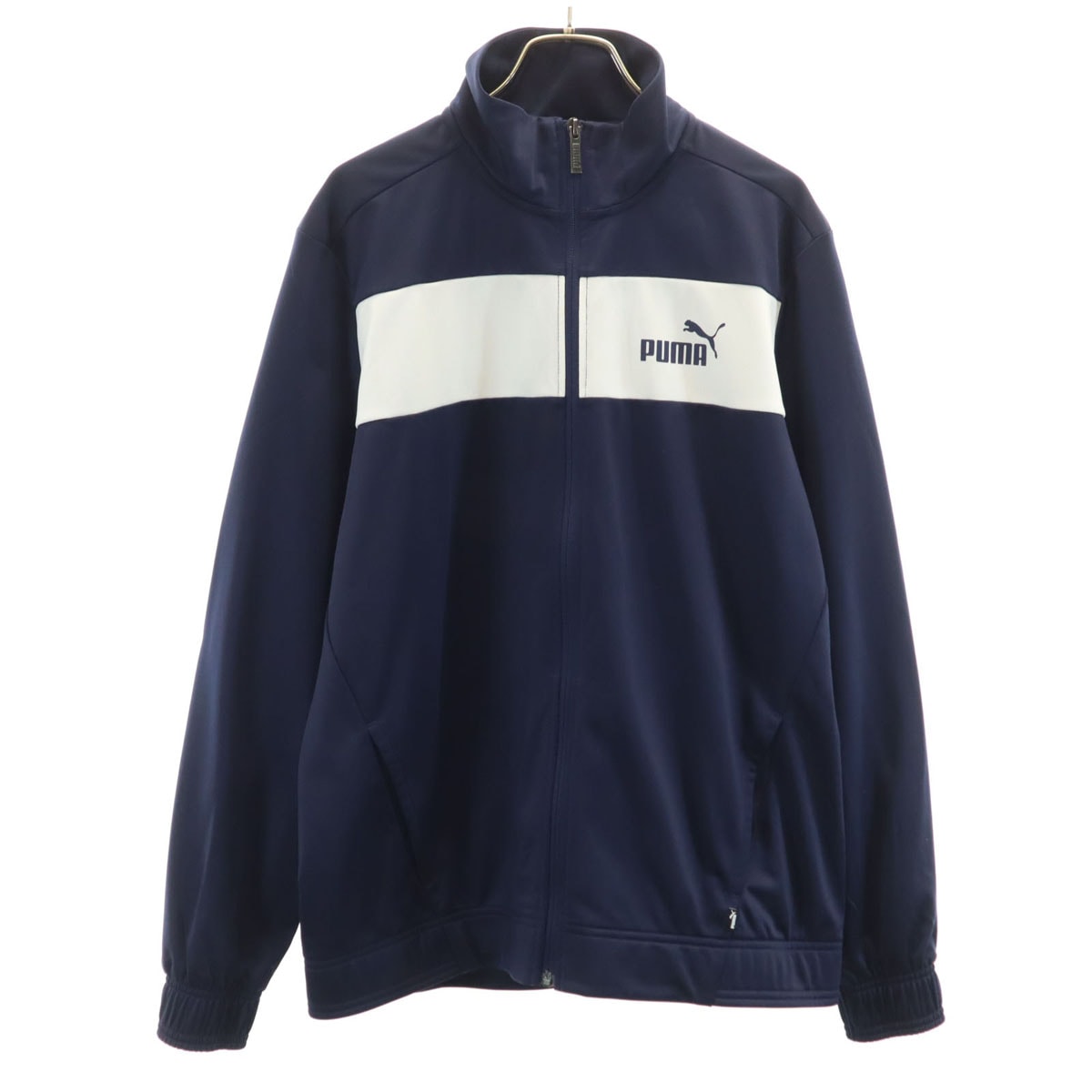 美品 PUMA プーマ トラックジャケット M ネイビー ジャージ