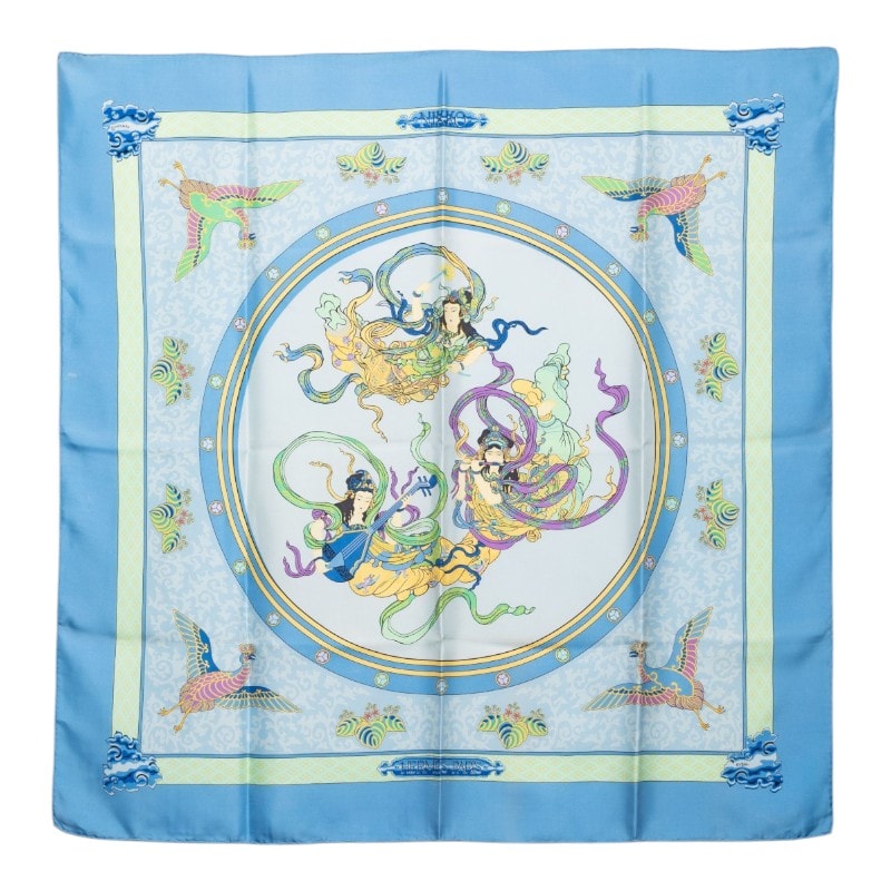 A (未使用に近い)】極美品 エルメス スカーフ ガヴロッシュ デッラ