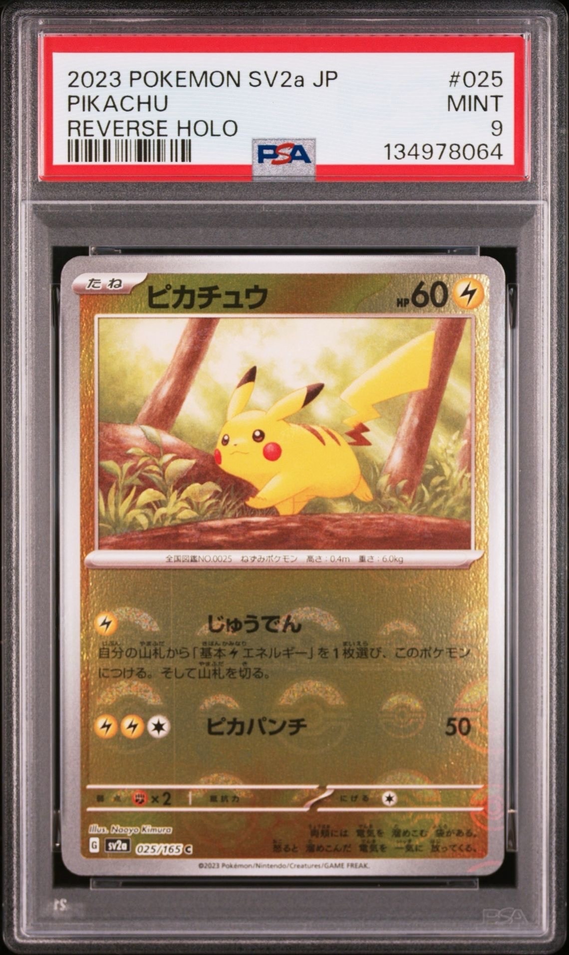 ピカチュウ C: モンスターボールミラー[SV2a 025/165](強化拡張パック「ポケモンカード151」)