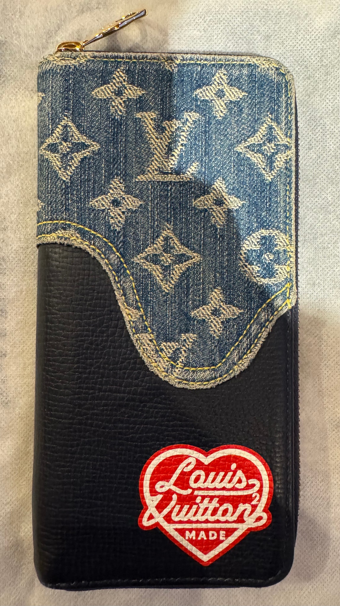 Louis Vuitton x NIGO ZIPPY VERTICAL WALLET JAPAN ONLY "Blue"