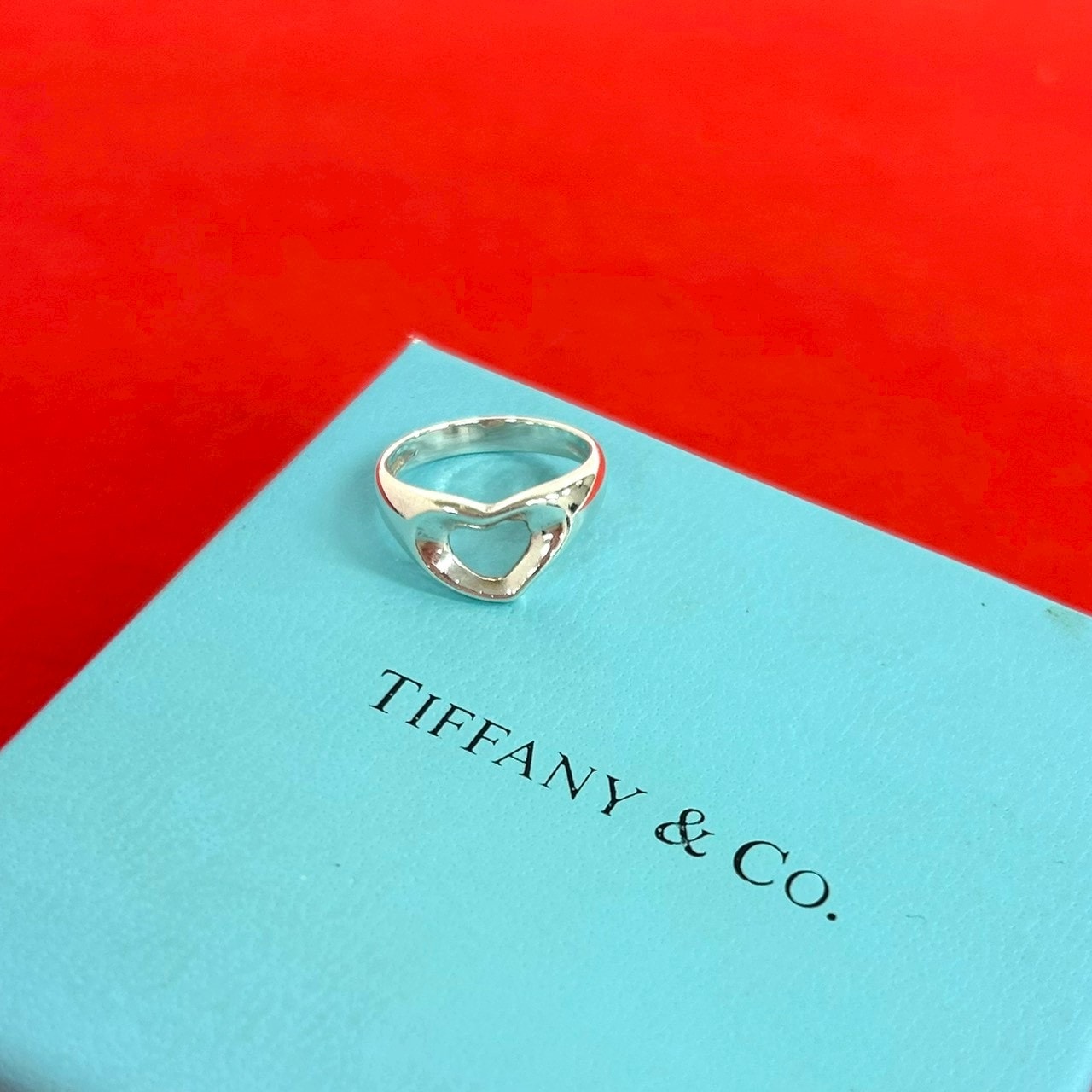 TIFFANY&Co. ティファニー オープンハート リング シルバー925 リング・指輪 8号 シルバー
 20141