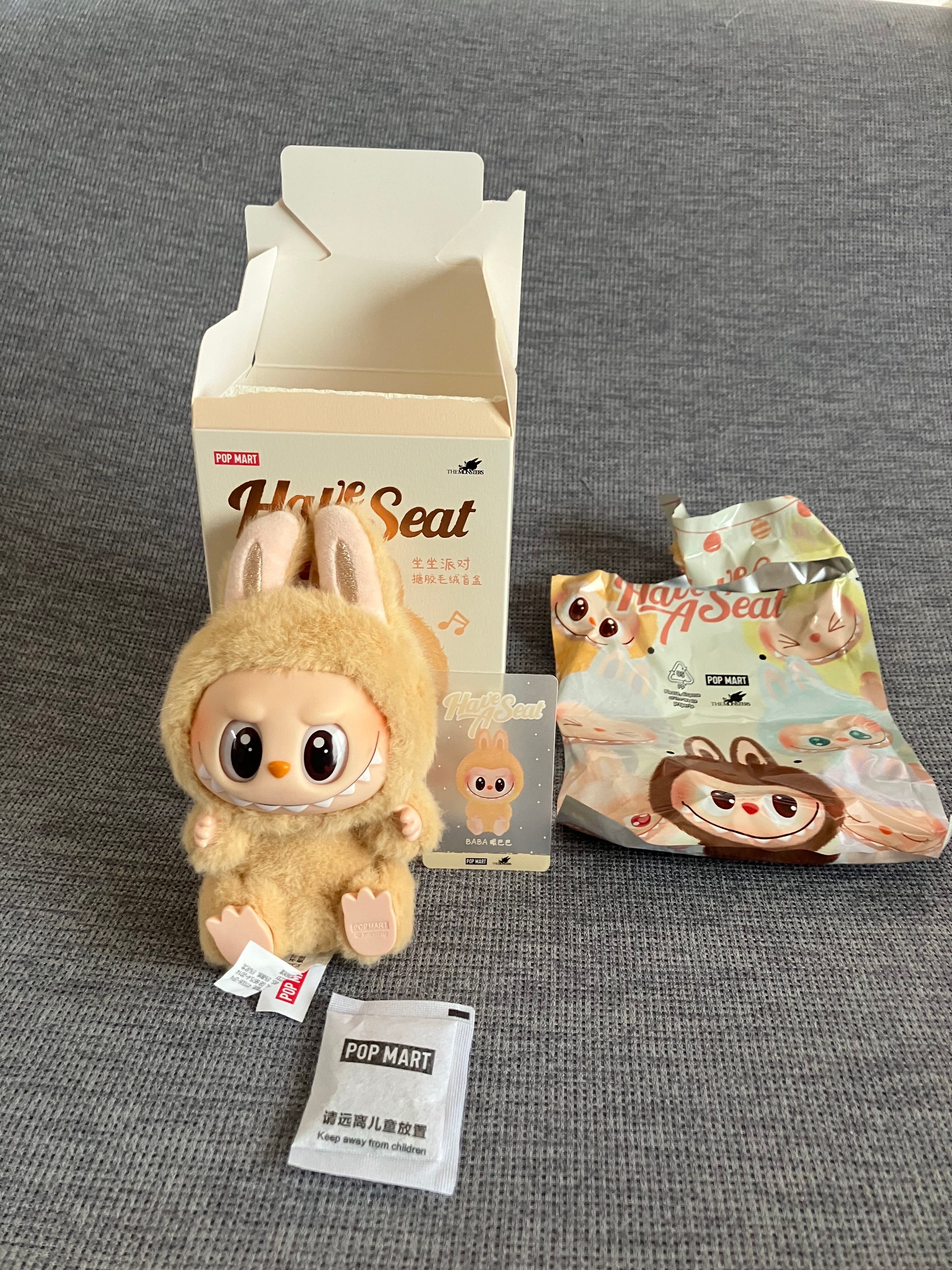 POP MART THE MONSTERS (LABUBU) Have a Seat Plush Series BABA