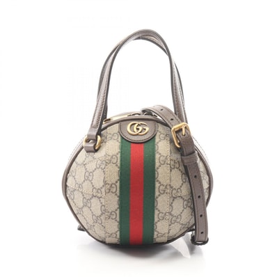 グッチ GUCCI オフィディア GGスプリーム 2WAY ハンドバッグ バッグ PVCコーティングキャンバス レザー レディース ベージュ系 / ブラウン系 / マルチカラー 574794 【中古】