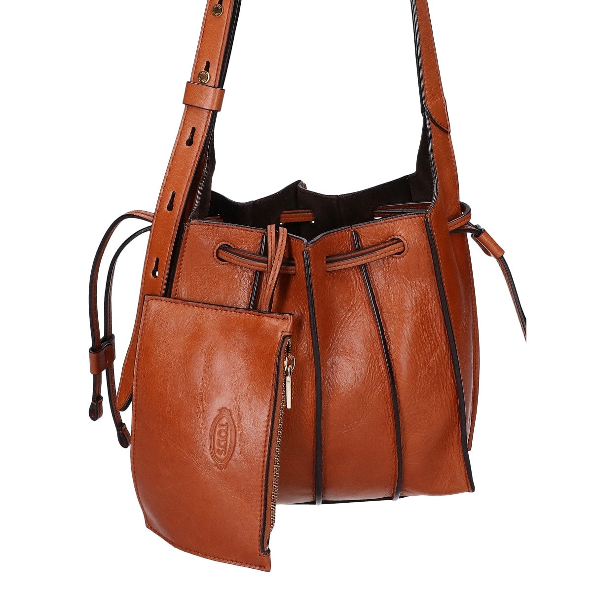 トッズ 【美品】レザー タック