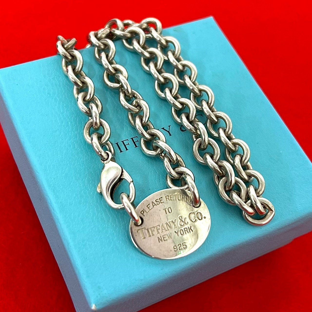 TIFFANY&Co. ティファニー リターントゥ オーバル ネックレス シルバー925 ネックレス シルバー
 39554