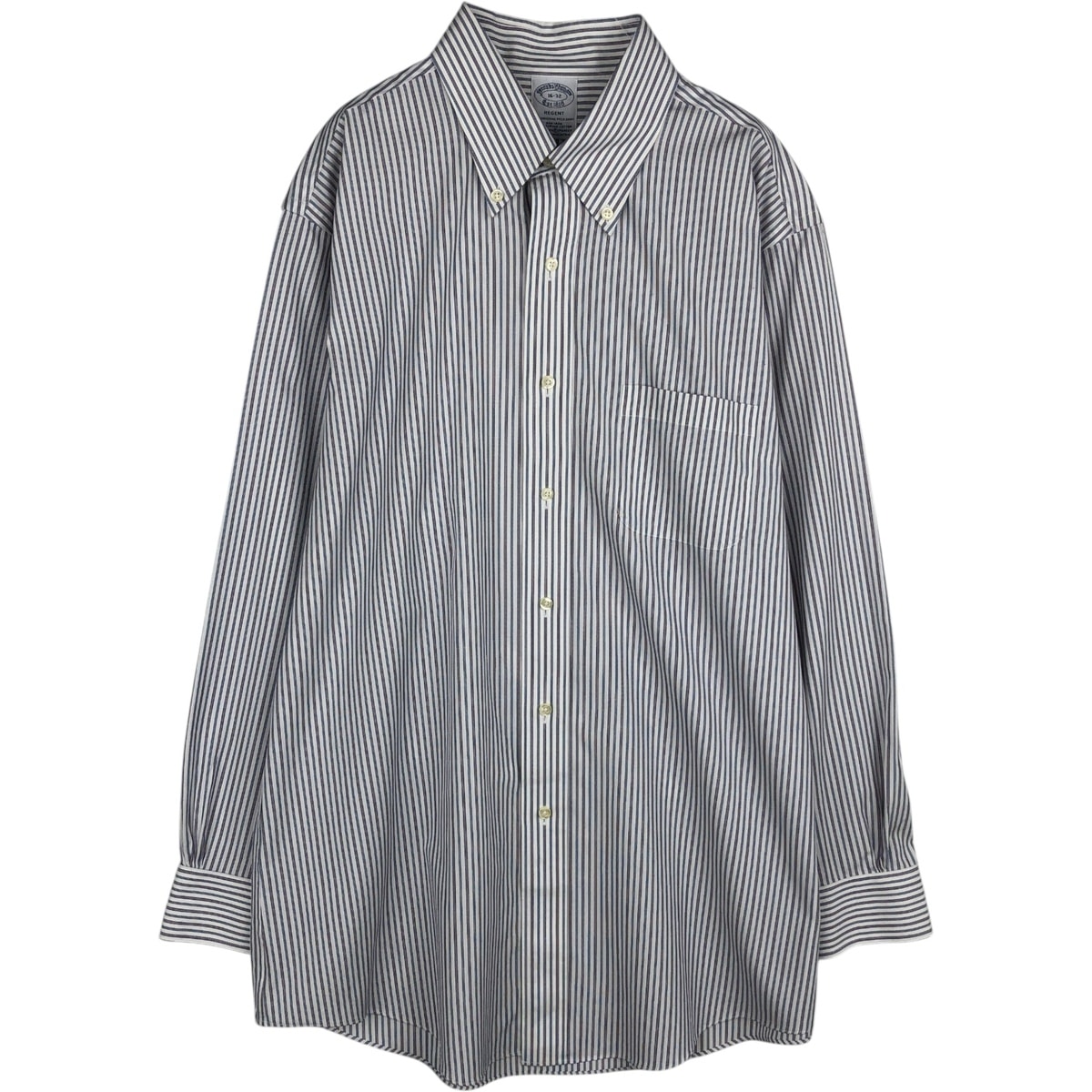 古着 ブルックスブラザーズ Brooks Brothers Est.1818 REGENT 長袖 ボタンダウンストライプシャツ メンズL相当/eaa635639