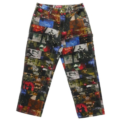 Supreme シュプリーム デニムパンツ 21AW Nas and DMX Collage Double Knee Denim Painter Pant Nas アンド DMX コラージュ ダブル ニー デニム ペインター パンツ【新古品】【未使用】【中古】