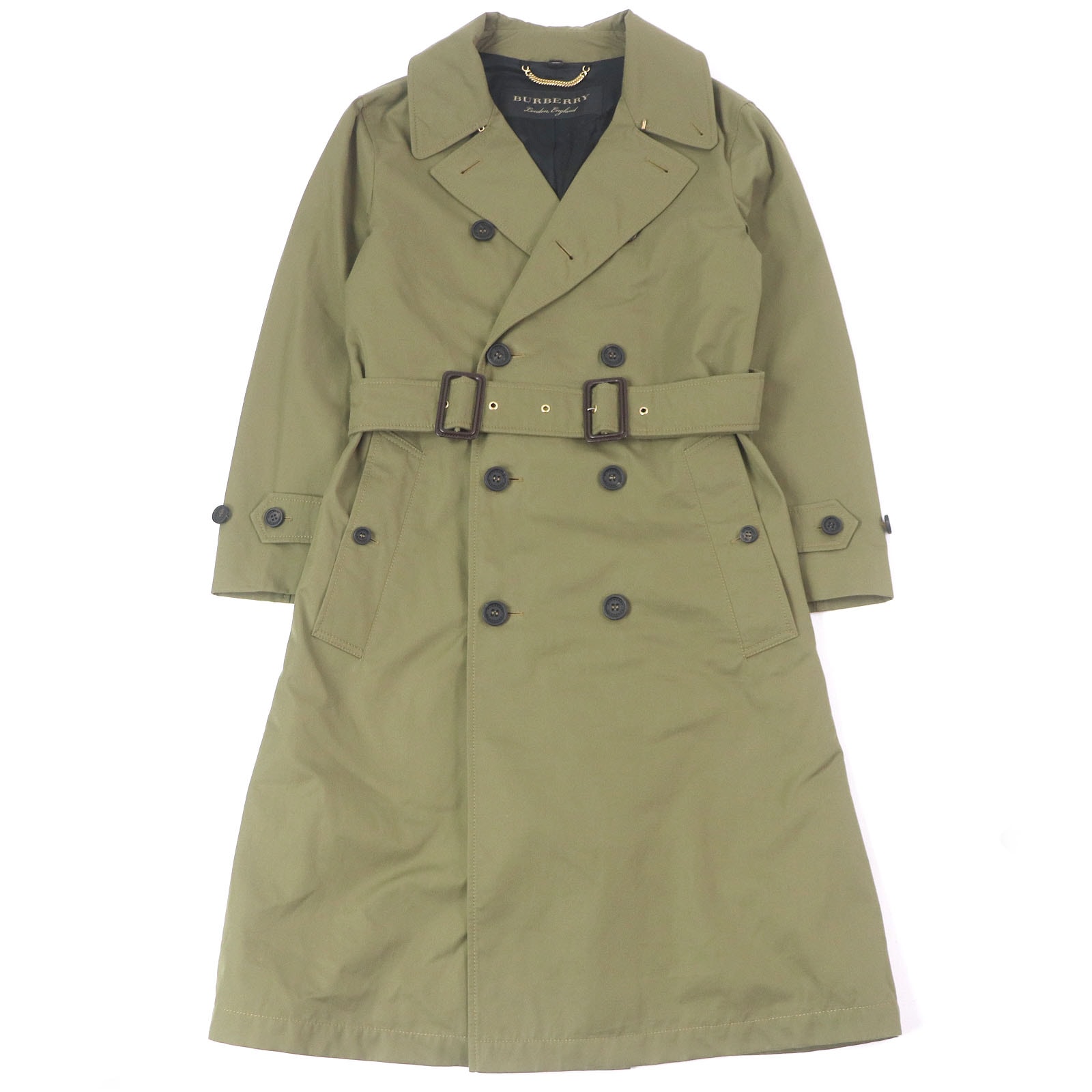 極美品 バーバリー
 トレンチコート カーキ メンズ 44 4551350