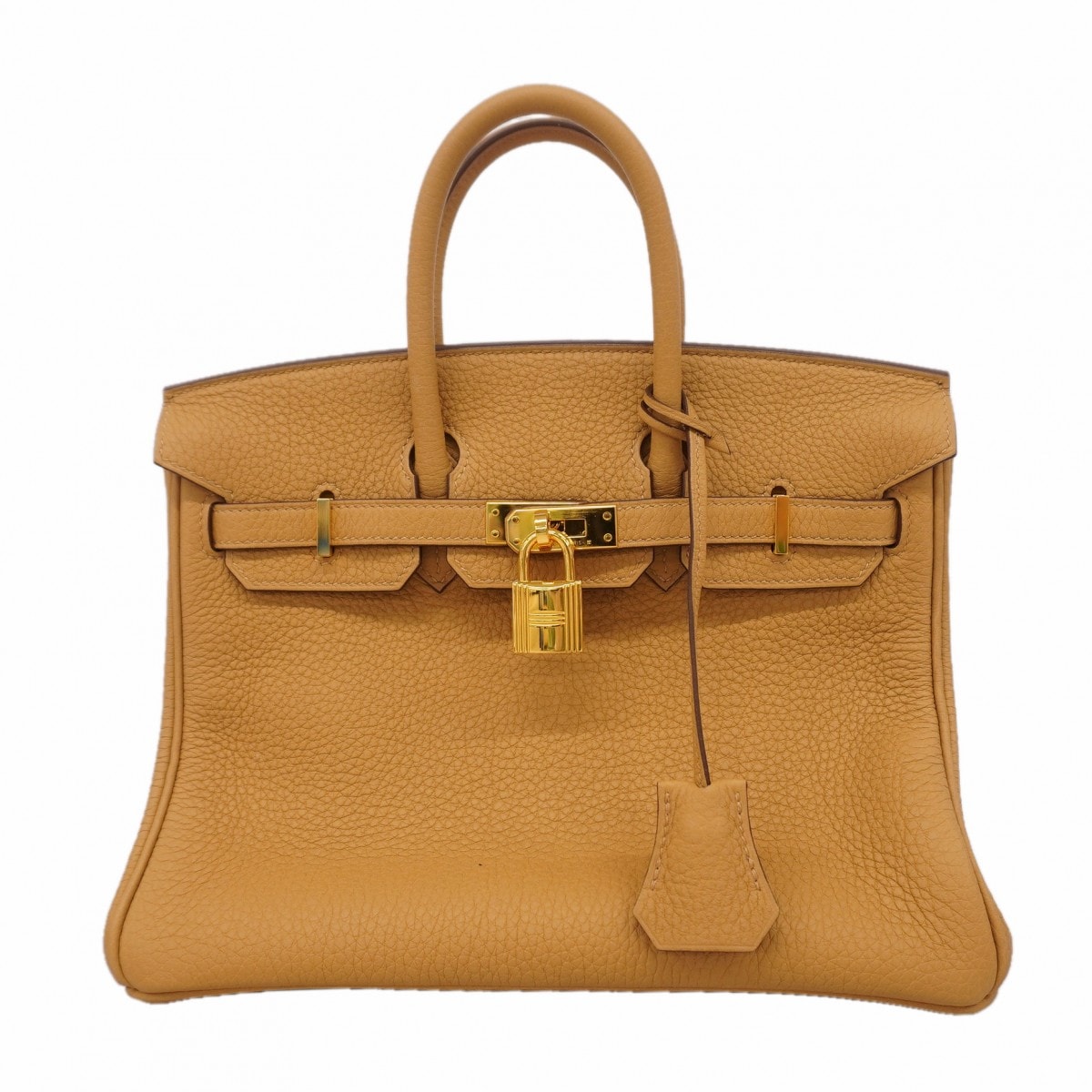 ★SALE【6gc2915-g】エルメス ハンドバッグ バーキン25 トゴ ビスキュイ ゴールド金具 K刻印【中古】レディース