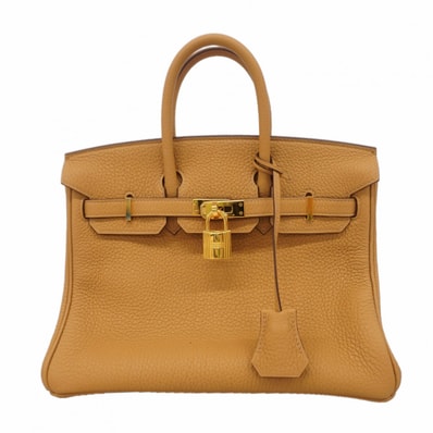 ★SALE【6gc2915-g】エルメス ハンドバッグ バーキン25 トゴ ビスキュイ ゴールド金具 K刻印【中古】レディース