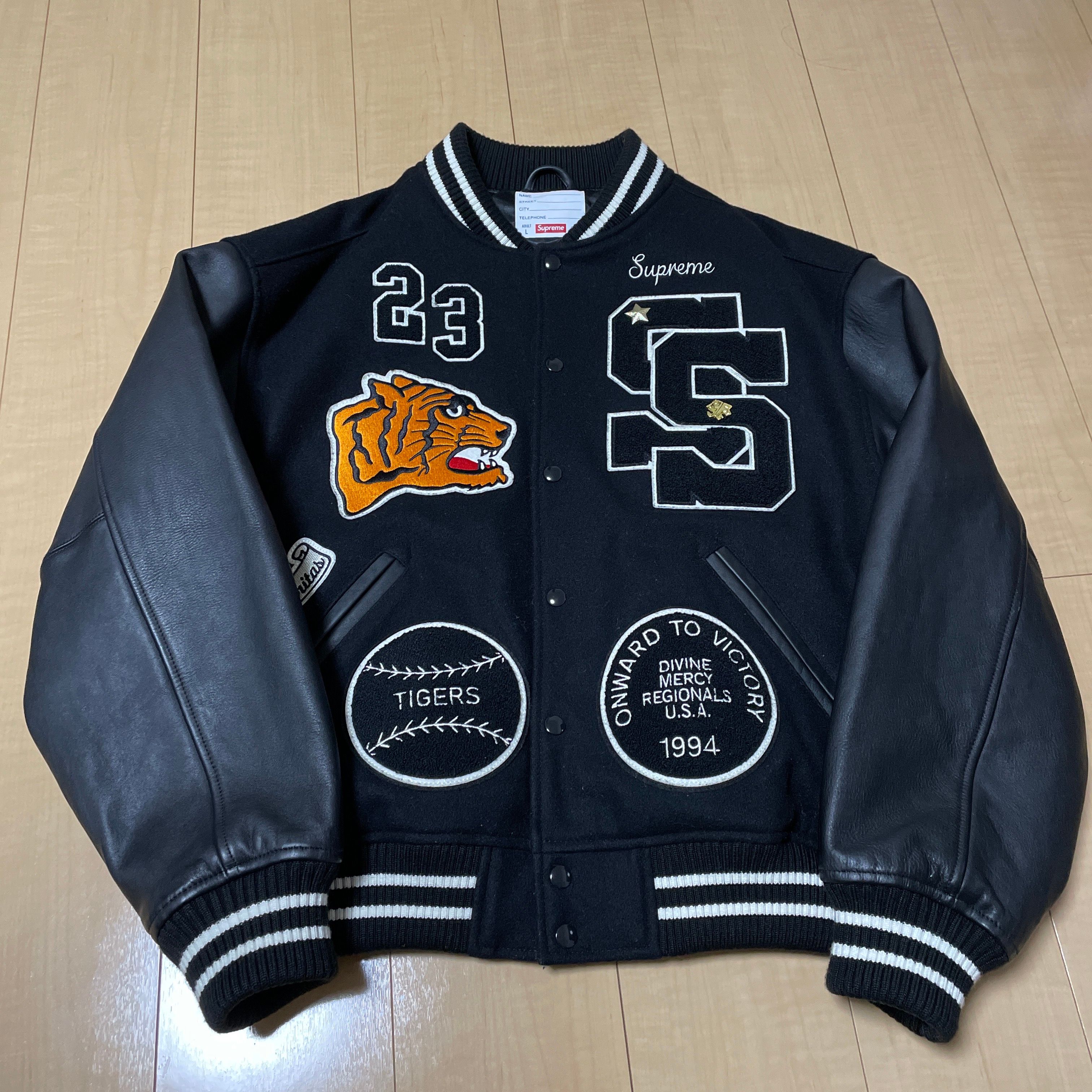 Supreme Tiger Varsity Jacket "Black"