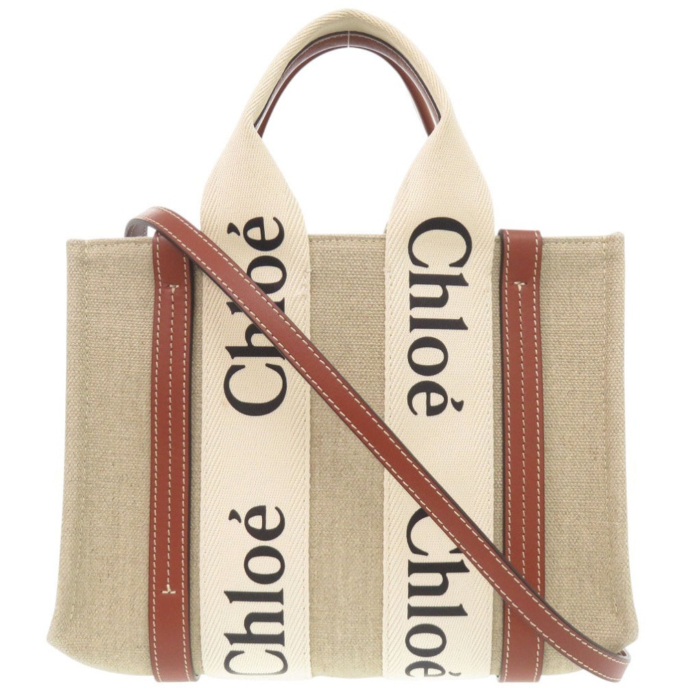 クロエ 2WAY ウッディ スモール トートバッグ レザー