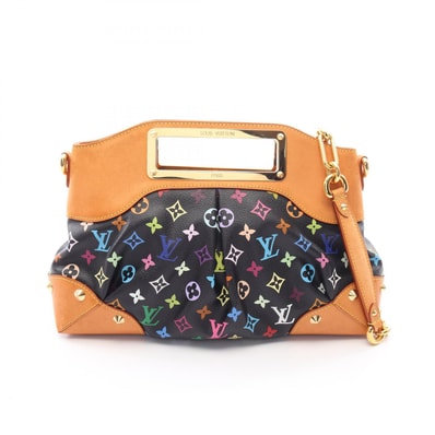 ルイ・ヴィトン LOUIS VUITTON ジュディMM 2WAY ハンドバッグ バッグ PVCコーティングキャンバス レザー モノグラム・マルチカラー ノワール レディース ブラック系 M40256 【中古】