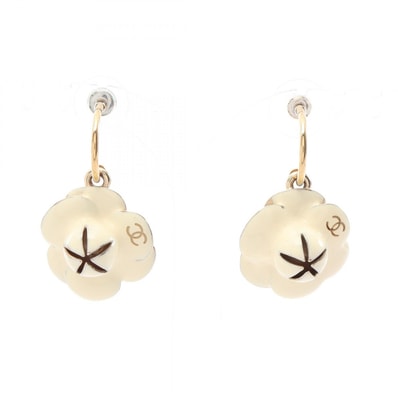 シャネル CHANEL カメリア スウィング ピアス ジュエリー GP(ゴールドメッキ) レディース アイボリー系 / ゴールド系 【中古】