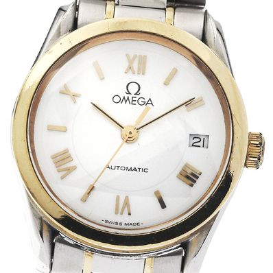 オメガ クラシック YGコンビ デイト 3371.20 レディース 【中古】